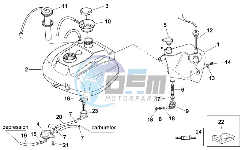 Oil and fuel tank