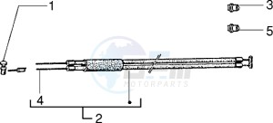 PX 125 E drawing Front brake-gear transmiss.