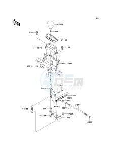 KVF 750 E [BRUTE FORCE 750 4X4I NRA OUTDOORS] (E8F-E9FA) E9FA drawing CONTROL