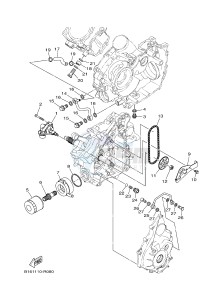 YFM700FWAD YFM70GPSH GRIZZLY 700 EPS SPECIAL EDITION (B1A5) drawing OIL PUMP