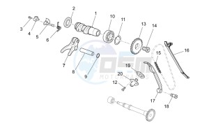 RXV 450 RXV 450-550 STREET LEGAL drawing Front cylinder timing system