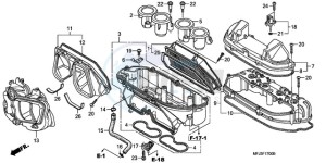 CBR600RR9 UK - (E / MME SPC 3E) drawing AIR CLEANER