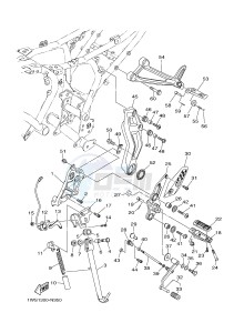 MT07A MT-07 ABS 700 (BU21) drawing STAND & FOOTREST