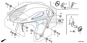 CBR1000SG CBR1000 - Fireblade SP Europe Direct - (ED) drawing FRONT FENDER