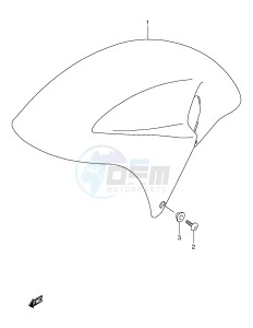 TL1000S (E2) drawing FRONT FENDER