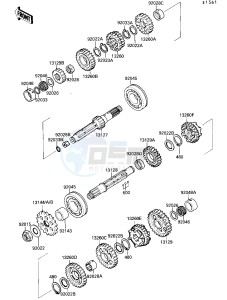 ZX 750 F [NINJA 750R] (F4) [NINJA 750R] drawing TRANSMISSION