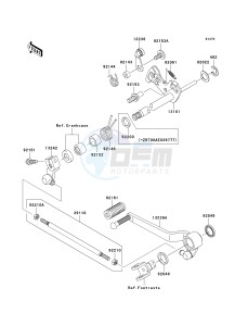 ZR 1000 B [Z1000] (7F-8F) B7F drawing GEAR CHANGE MECHANISM