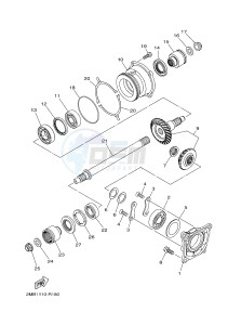 YXE700E YXE70WPHH (2MBG) drawing MIDDLE DRIVE GEAR