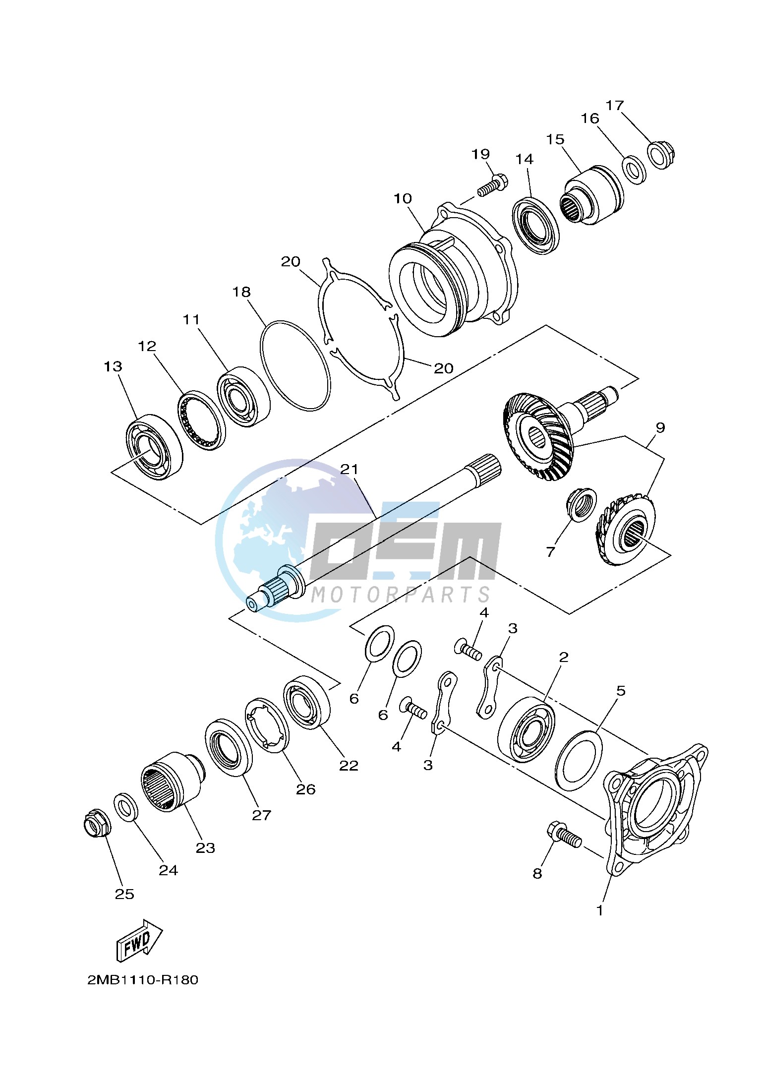 MIDDLE DRIVE GEAR