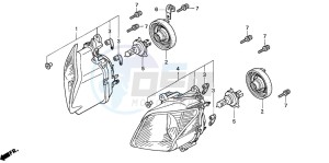 NSS250 drawing HEADLIGHT (NSS2502)