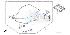 TRX420FEA Europe Direct - (ED / 4WD) drawing SEAT