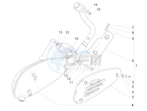 Liberty 125 4T PTT E3 (E) (EMEA) drawing Silencer