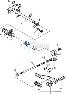 XV VIRAGO 535 drawing SHIFT SHAFT