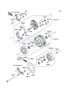 W800 EJ800ABF GB XX (EU ME A(FRICA) drawing Rear Hub