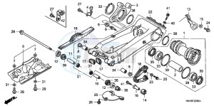 TRX400XC drawing SWINGARM