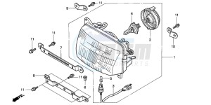 XL600V TRANSALP drawing HEADLIGHT