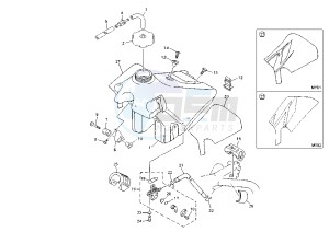 WR 400-426 F 400 drawing FUEL TANK