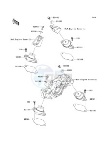 JT 1500 C [ULTRA LX] (C7F-C8F ) C7F drawing ENGINE MOUNT