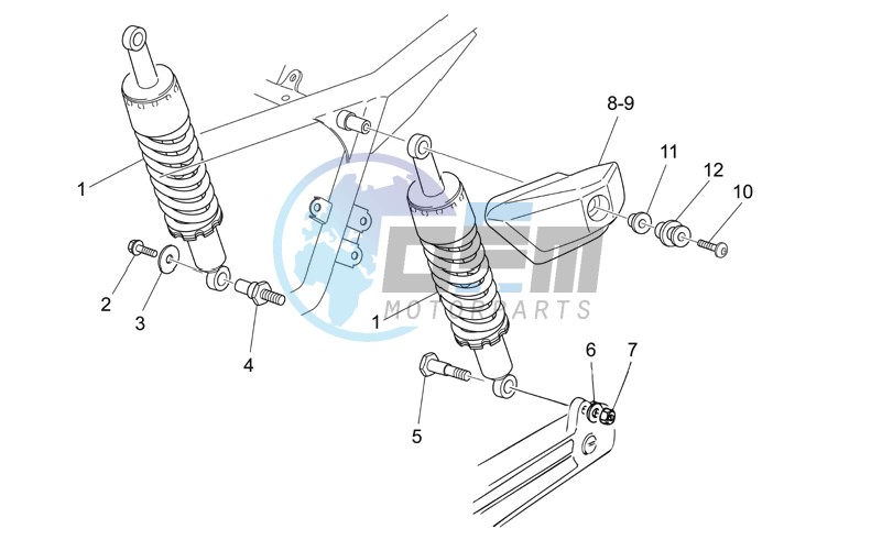 Rear shock absorber