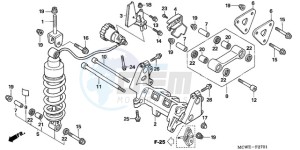 VFR800A9 ED / ABS MME TWO drawing REAR CUSHION (VFR800A)