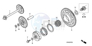 CBF1000AA UK - (E / MKH) drawing STARTING CLUTCH