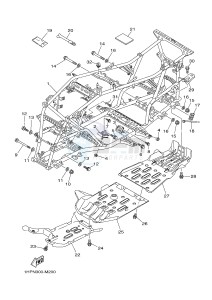 YFM550FWA YFM550DF GRIZZLY 550 (1NPF) drawing FRAME