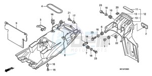 CBF10009 UK - (E / MKH) drawing REAR FENDER