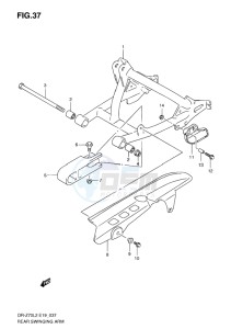 DR-Z70 EU drawing REAR SWINGING ARM