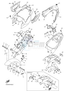 FZ8-SA FZ8 FAZER (ABS) 800 (1BD8 1BD9) drawing FENDER