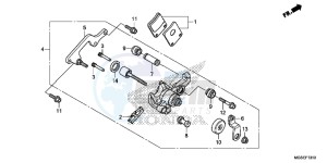 NC700SDD NC700S Dual Cluth ABS 2ED drawing PARKING BRAKE CALIPER