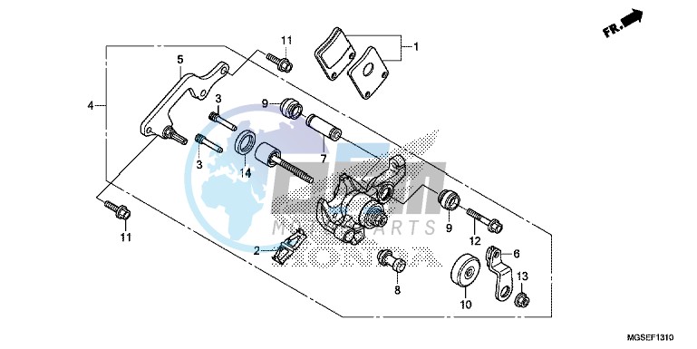 PARKING BRAKE CALIPER