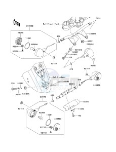 VN 2000 E [VULCAN 2000 CLASSIC] (6F-7F) E7F drawing TURN SIGNALS