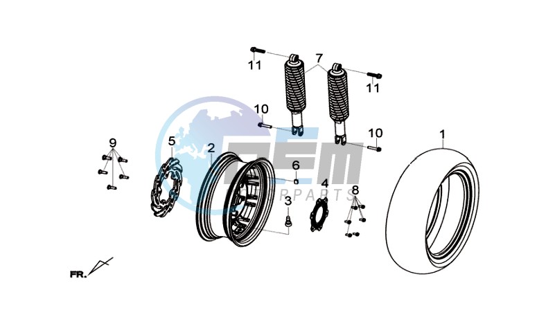 REAR WHEEL / REAR SUSPENSION