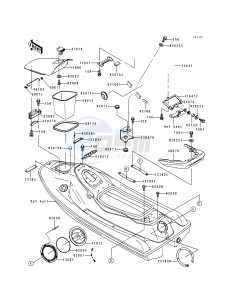 JH 750 B [SUPER SPORT XI] (B1-B3) [SUPER SPORT XI] drawing HULL FITTINGS-- JH750-B1- -