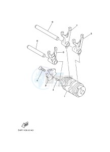 TT-R125 TT-R125LWE (19CT 19CU) drawing SHIFT CAM & FORK