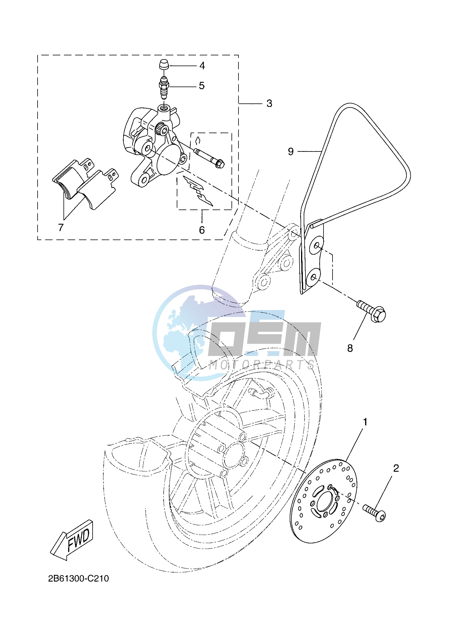 FRONT BRAKE CALIPER