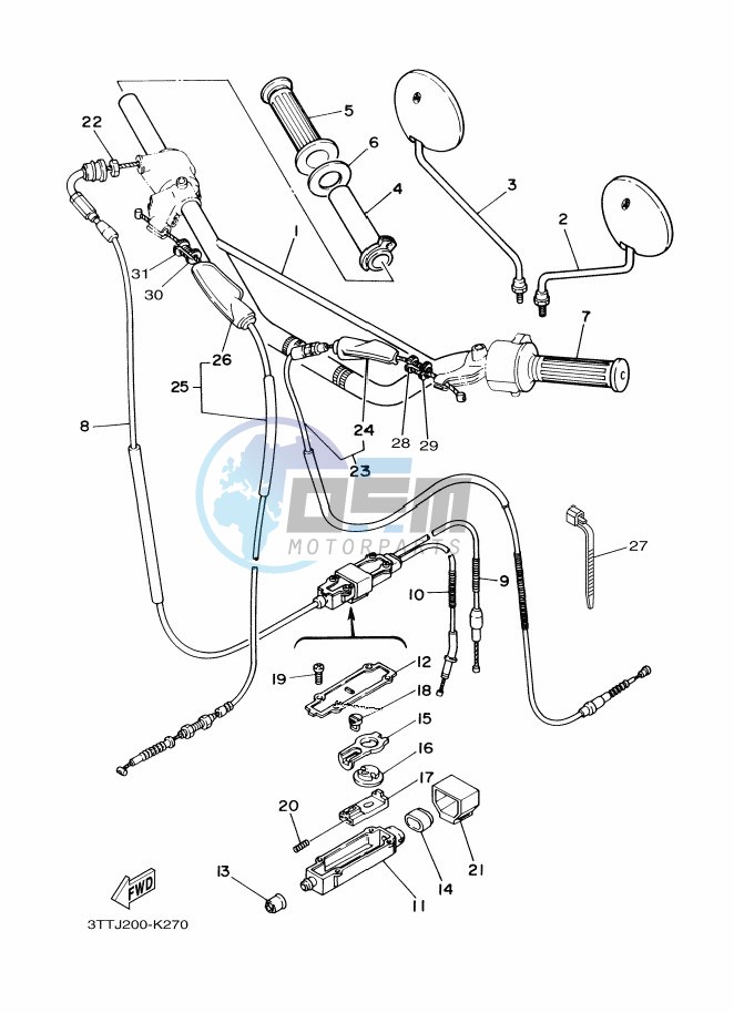 STEERING HANDLE & CABLE