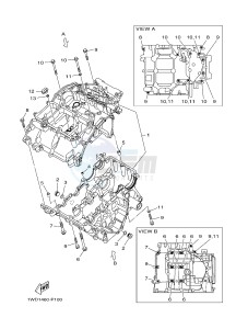 MTN250 MTN-250 MT-250 (B046) drawing CRANKCASE