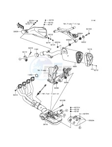 VERSYS 1000 KLZ1000BGF FR GB XX (EU ME A(FRICA) drawing Muffler(s)