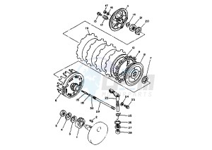 XV S VIRAGO 250 drawing CLUTCH