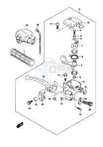 LT-Z50 drawing RH HANDLE LEVER