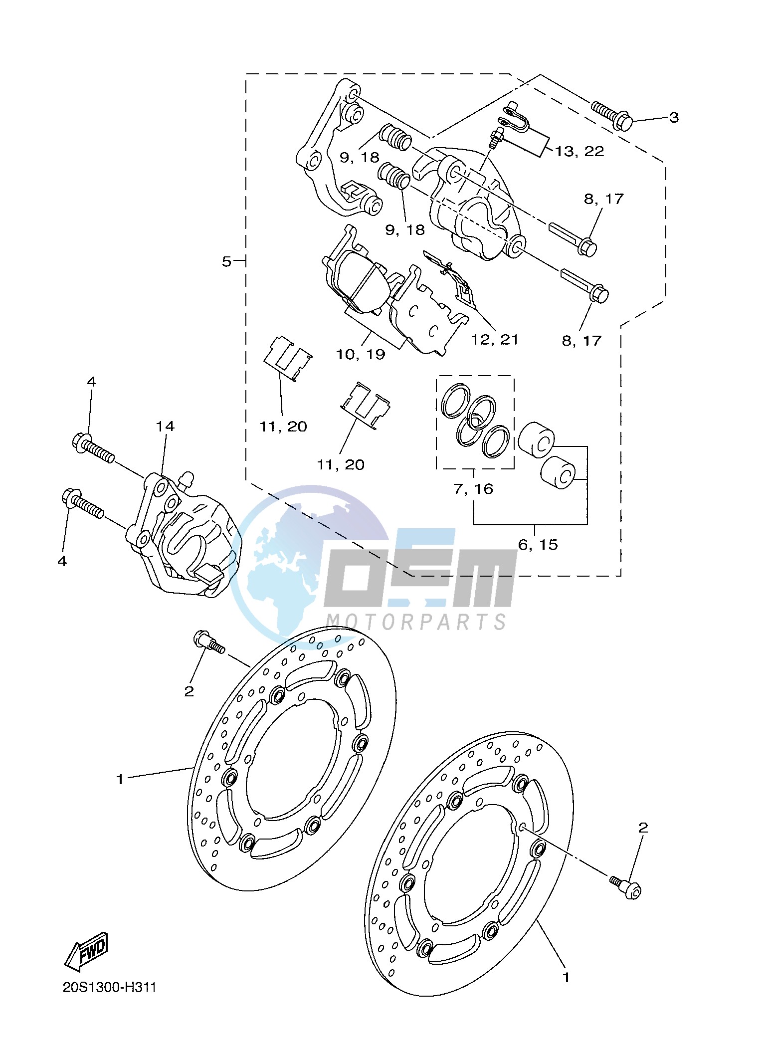 FRONT BRAKE CALIPER