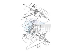 SR 125 drawing REAR WHEEL