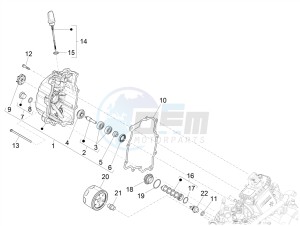 MP3 300 YOURBAN LT RL-SPORT NOABS E4 (EMEA) drawing Flywheel magneto cover - Oil filter