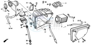 CMX250C REBEL drawing AIR CLEANER