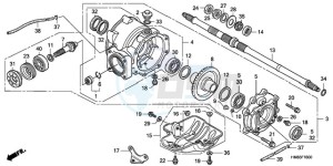 TRX250TEA Australia - (U / EC) drawing REAR FINAL GEAR