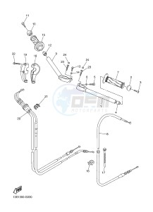 YZF-R6 600 R6 (2CXR) drawing STEERING HANDLE & CABLE