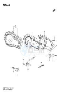 GSR750 (E21) drawing SPEEDOMETER (GSR750L2 E21)