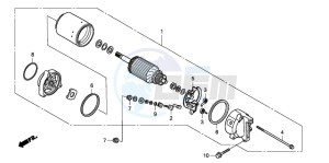 VFR800 drawing STARTING MOTOR