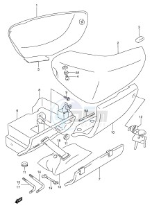 VL1500 (E2) drawing FRAME COVER (MODEL W X)